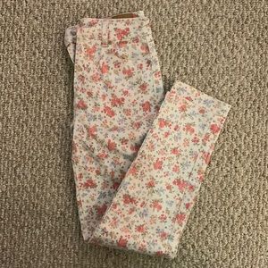 Floral Printed Straight Leg Jeans